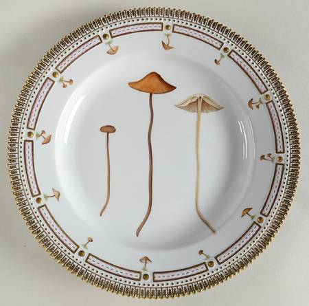 Flora Danica Fungi Collection Dinner Plate