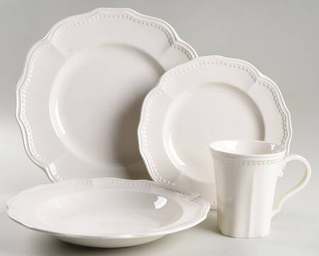 Classic White 4 Piece Place Setting