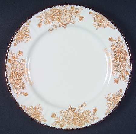 Old Country Roses Gold Dessert/Pie Plate
