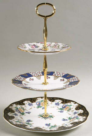 100 Years of Royal Albert 3 Tier Serving Tray