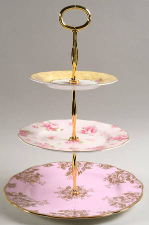 100 Years of Royal Albert 3 Tier Serving Tray
