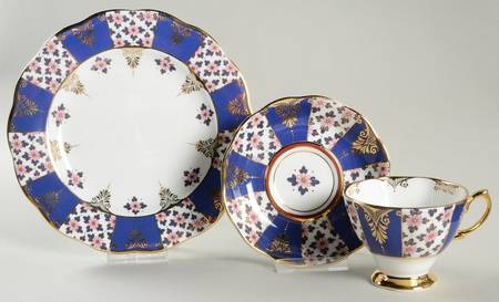 100 Years of Royal Albert (3 Pc) Cup & Saucer + Salad/Dessert Plate