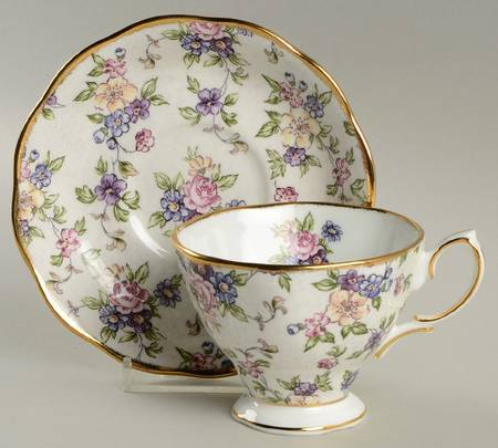 100 Years of Royal Albert Footed Cup & Saucer Set