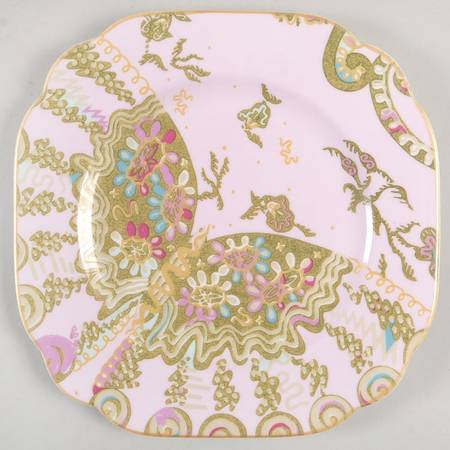 Zandra Rhodes Square Dessert Plate