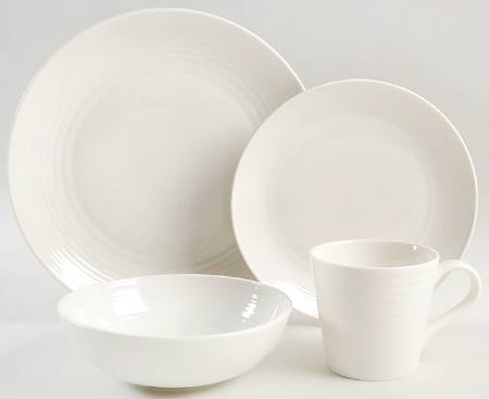 Maze White (Porcelain) 4 Piece Place Setting
