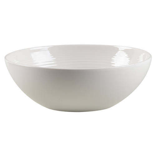 Maze White (Porcelain) 10" Round Serving Bowl