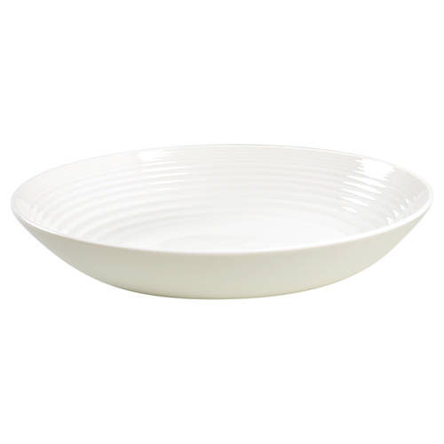 Maze White (Porcelain) 11" Round Serving Bowl