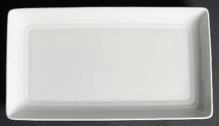 Maze White (Porcelain) Rectangular Tray 11"