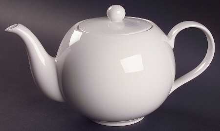 Maze White (Porcelain) Teapot & Lid