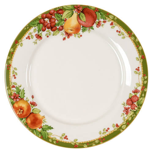 Winter's Garland Dinner Plate