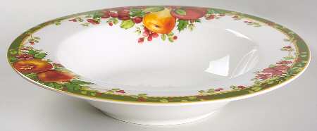 Winter's Garland 10" Round Vegetable Bowl