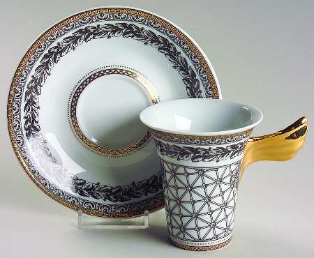Margueterie Flat Cup & Saucer Set