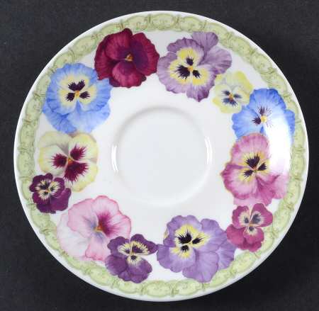 Pansy Saucer for Tea for 1