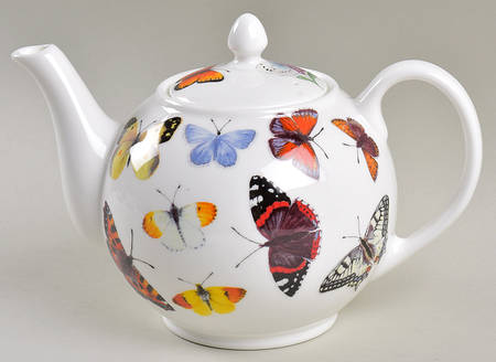 Butterfly Garden Teapot & Lid