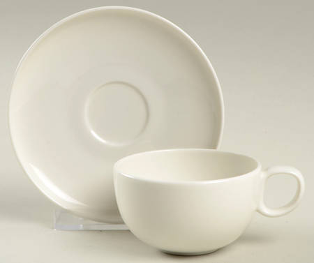 Everytime White Espresso Cup and Saucer Set