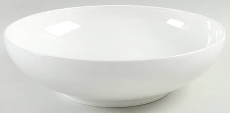 Everytime White 12" Large Salad Serving Bowl
