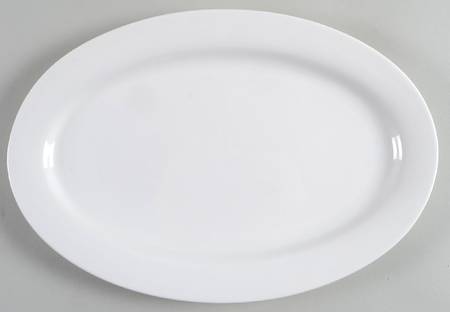 Pure Vanilla 14" Oval Serving Platter