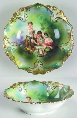 Dice Throwers Green and Lavender by RS Prussia
