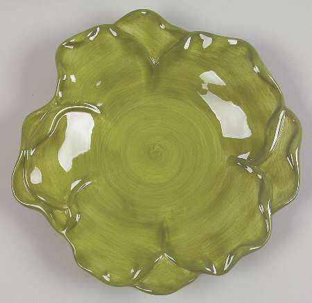 Antique Green Leaf Collection Salad Plate