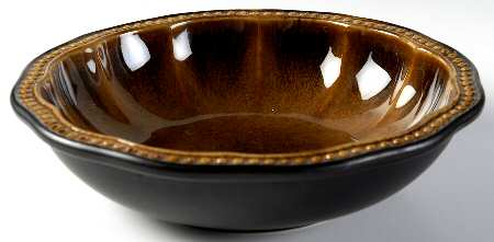 Hobnail Tiger Eye Coupe Soup Bowl by Roscher & Co