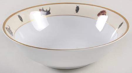 African Big 5 9" Round Vegetable Bowl