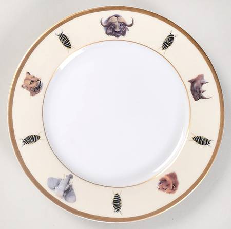 African Big 5 Bread & Butter Plate