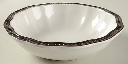 Hobnail Cream Bronze Soup/Cereal Bowl