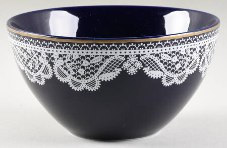 Crochet Collection Cobalt Blue Soup/Cereal Bowl