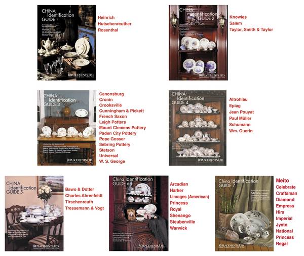 Replacements, Ltd Books China Identification Guides Set, 1 - 7