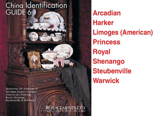 Replacements, Ltd Books China Identification Guide #6
