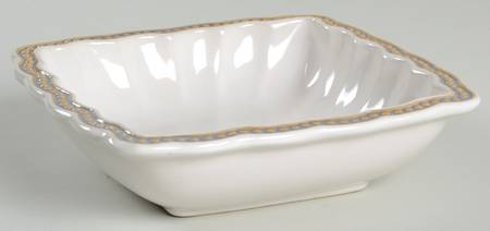 Hobnail Oyster Square Soup/Cereal Bowl