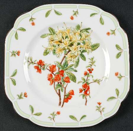 Botanical Teas Square Salad Plate