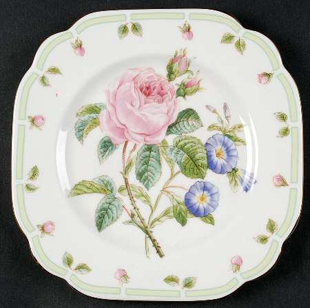 Botanical Teas Square Salad Plate