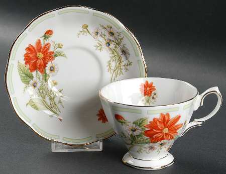 Botanical Teas Footed Cup & Saucer Set