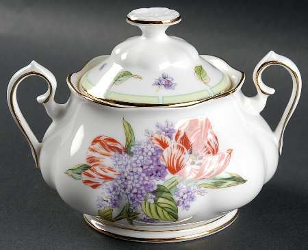 Botanical Teas Sugar Bowl & Lid