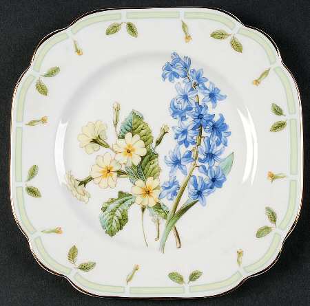 Botanical Teas Square Salad Plate