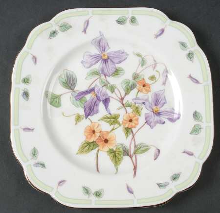 Botanical Teas Square Salad Plate