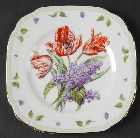 Botanical Teas Square Bread & Butter Plate