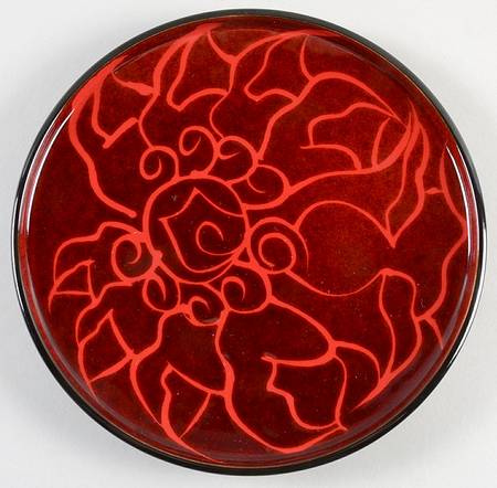 Stephanie Red Salad Plate