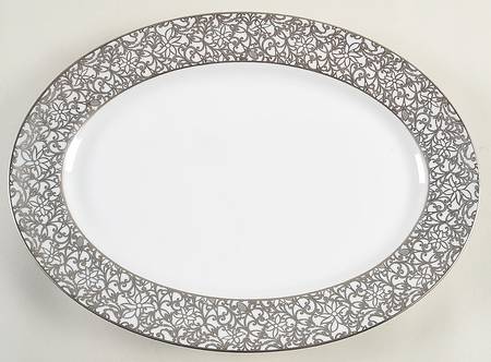 Salamanque Platinum 16" Oval Serving Platter