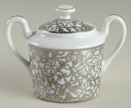 Salamanque Platinum Sugar Bowl & Lid