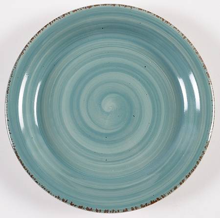 Party Speckle Blue Salad Plate