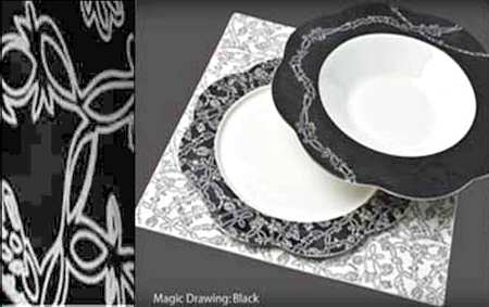 Magic Drawing Black by Royal Fine China