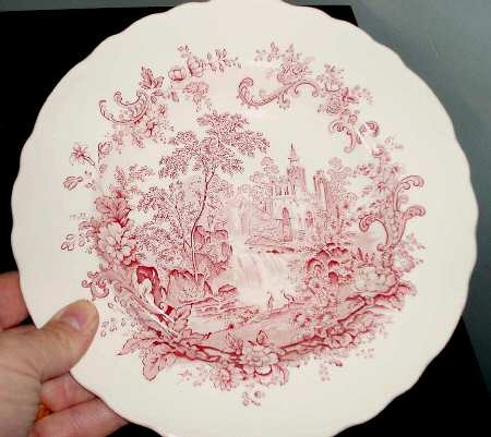 Waterfall Red Salad Plate