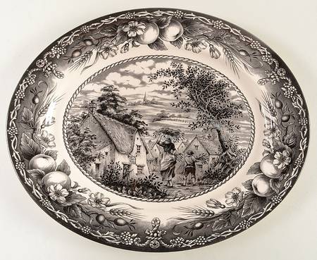 Red Bull Inn 13" Oval Serving Platter
