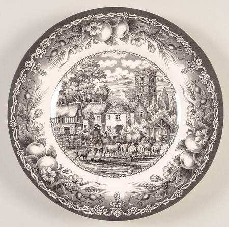 Herdsman, The (Black) Bread & Butter Plate
