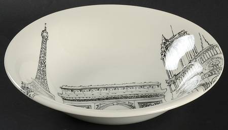 City Scenes 9" Round Vegetable Bowl
