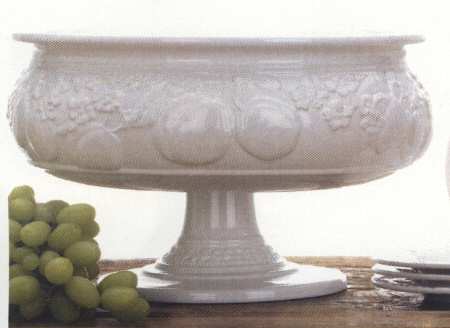 Austin Floral Majolica Footed Centerpiece