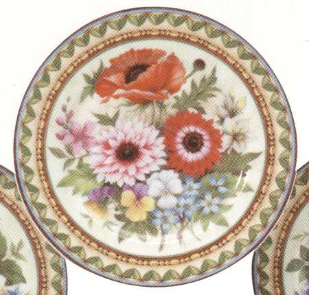 English Bouquet Salad/Dessert Plate