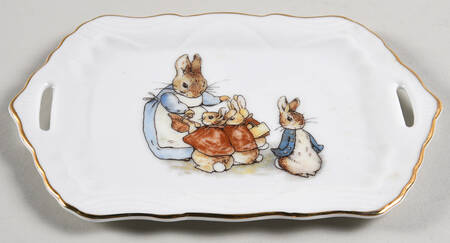 Peter Rabbit (Gold Trim) Rectangular Toy Tray